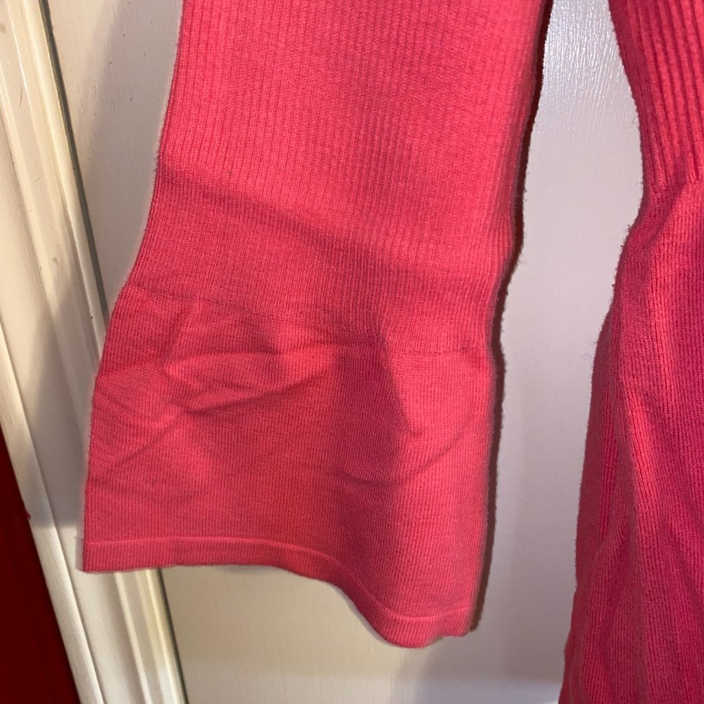 Pink Ruffle 3/4 Sleeve Sweater - Picture 8 of 8